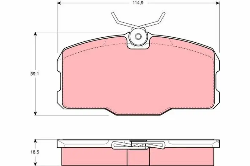 TRW GDB418 Ön Fren Balatası A0014200020