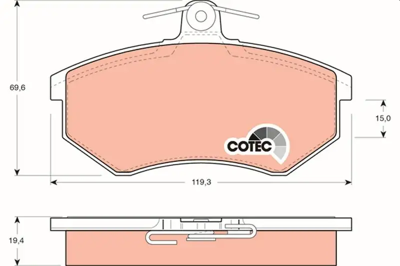 TRW GDB826 Ön Fren Balatası