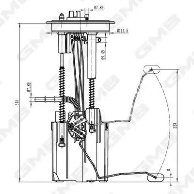 GMB GFPS-219A Yakıt Depo Şamandırası 5N0919087H