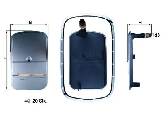 MAHLE HX159KIT Şanzıman Filtresi