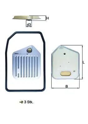 MAHLE HX163KIT Şanzıman Filtresi