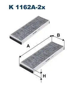 FILTRON K1162A-2X Polen Filtresi (Karbonlu)