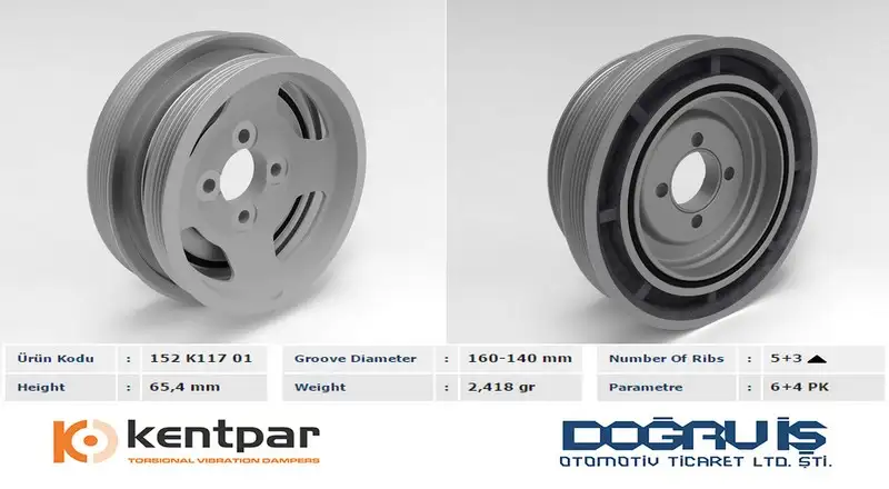 KENTPAR K11701 Krank Kasnağı 55182506