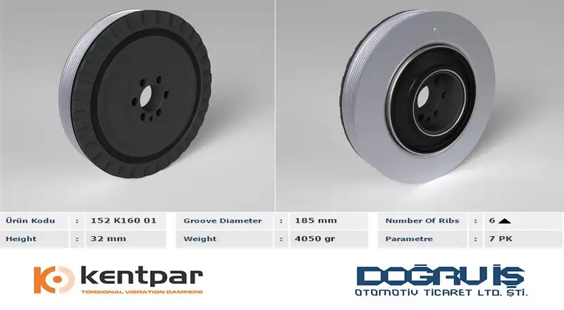 KENTPAR K16001 Krank Kasnağı