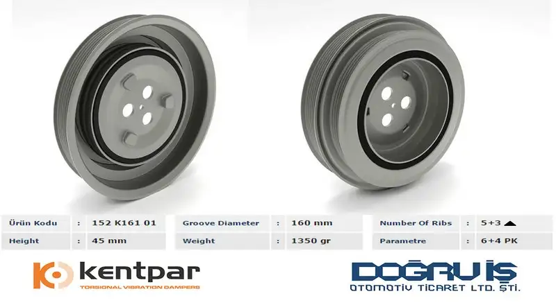 KENTPAR K16101 Krank Kasnağı