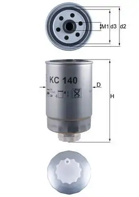 MAHLE KC140 Yakıt Filtresi