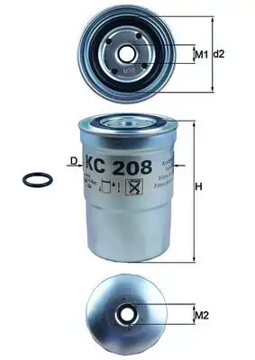 MAHLE KC208 Yakıt Filtresi