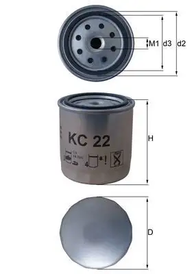 MAHLE KC22 Yakıt Filtresi