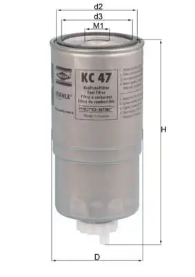 MAHLE KC47 Yakıt Filtresi STC2827