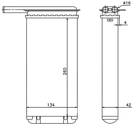 ORIS KFR077036 Kalorifer Radyatörü 96AT18476AA