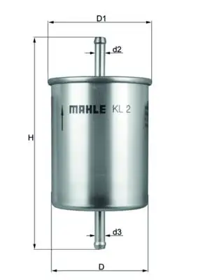 MAHLE KL2 Yakıt Filtresi