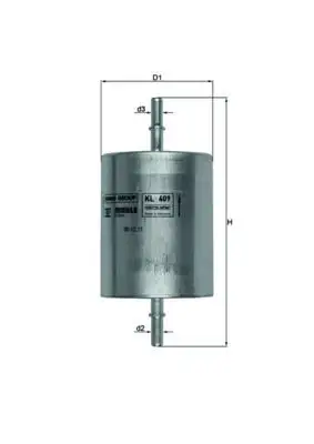 MAHLE KL409 Yakıt Filtresi 4103735