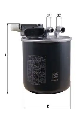 MAHLE KL948 Yakıt Filtresi A6070901352