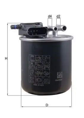 MAHLE KL949 Yakıt Filtresi A6420906352