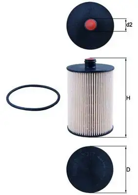 MAHLE KX217D Yakıt Filtresi 2D0127177