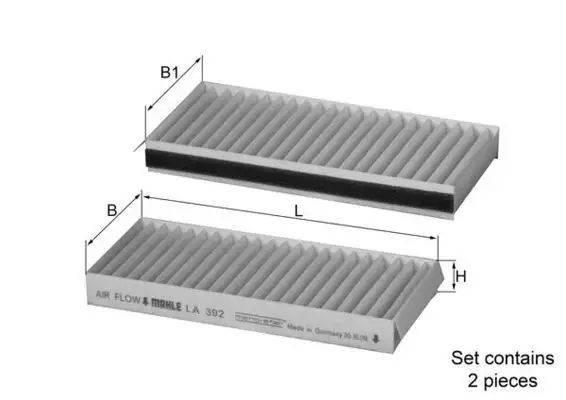 MAHLE LA392/S Polen Filtresi 6811109530