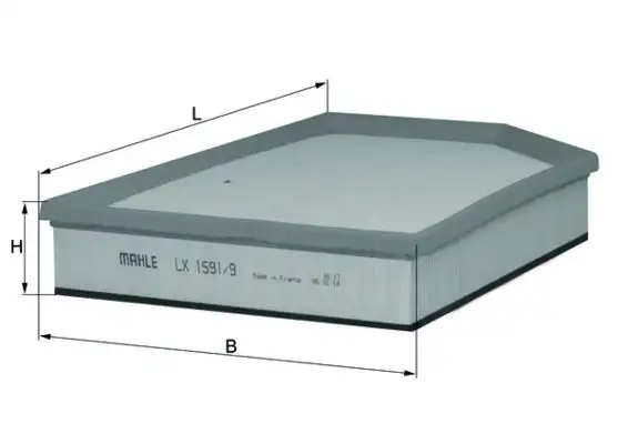 MAHLE LX1591/9 Hava Filtresi