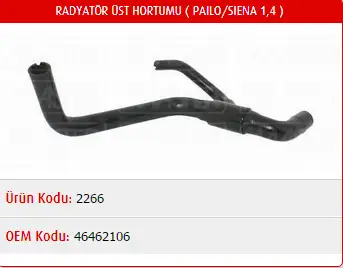 MASTER M2266 Radyatör Üst Hortumu 46462106