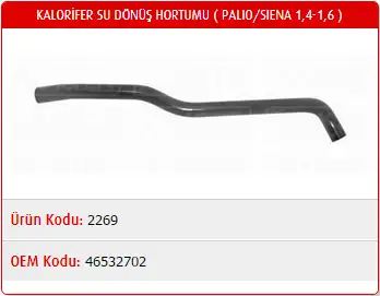 MASTER M2269 Kalorifer Hortumu 46532702