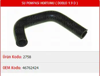 MASTER M2758 Devirdaim Hortumu 46762424