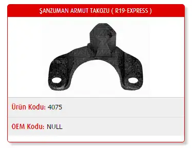 MASTER M4075 Şanzıman Takozu