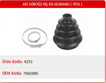 MASTER M4253 Dış Aks Körüğü