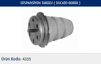 MASTER M4335 Arka Süspansiyon Takozu 516651