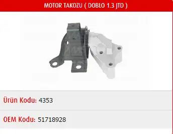 MASTER M4353 Motor Takozu 51718928