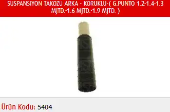 MASTER M5404 Arka Amortisör Toz Körüğü Seti 55701429
