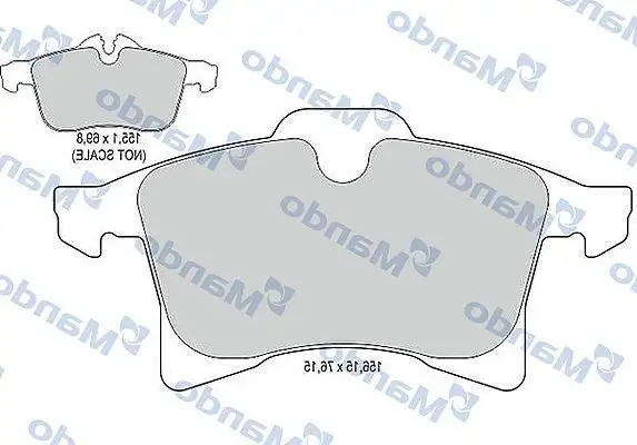 MANDO MBF015133 Ön Fren Balatası