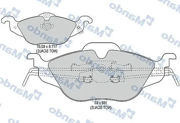 MANDO MBF015134 Ön Fren Balatası