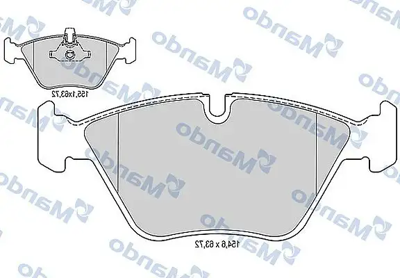 MANDO MBF015230 Ön Fren Balatası