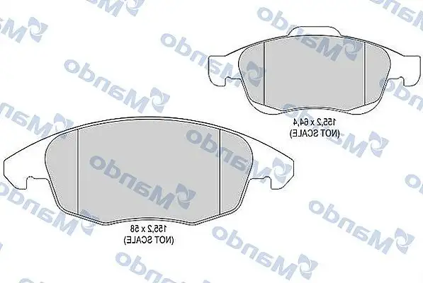 MANDO MBF015238 Ön Fren Balatası