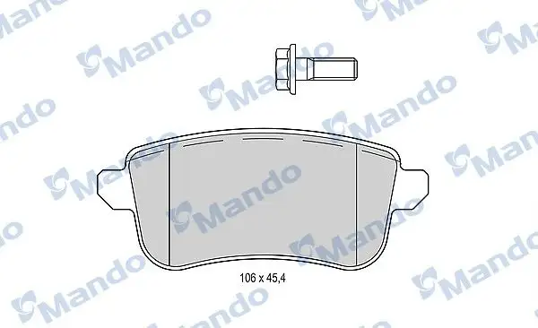 MANDO MBF015295 Arka Fren Balatası 440606082R