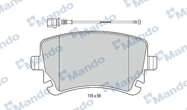 MANDO MBF015375 Arka Fren Balatası 4F0698451K