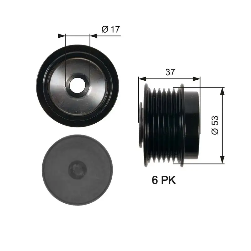 GATES OAP7015 Alternatör Kasnağı