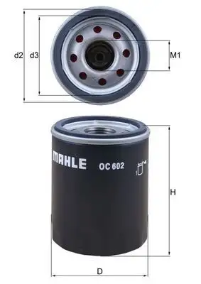 MAHLE OC602 Yağ Filtresi