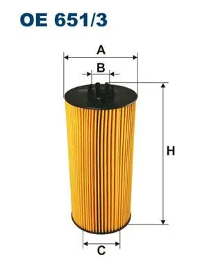 FILTRON OE651/3 Yağ Filtresi