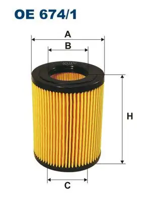 FILTRON OE674/1 Yağ Filtresi 2632027110