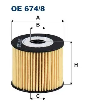 FILTRON OE674/8 Yağ Filtresi 263202U000