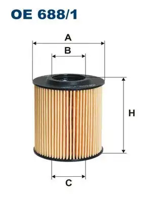FILTRON OE688/1 Yağ Filtresi 03P115562