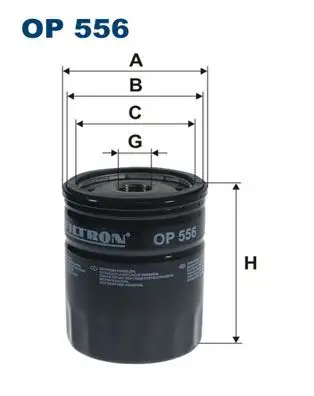 FILTRON OP556 Yağ Filtresi
