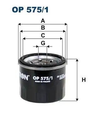 FILTRON OP575/1 Yağ Filtresi A1321800010