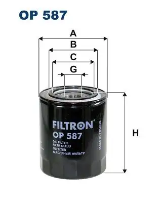 FILTRON OP587 Yağ Filtresi