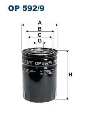 FILTRON OP592/9 Yağ Filtresi