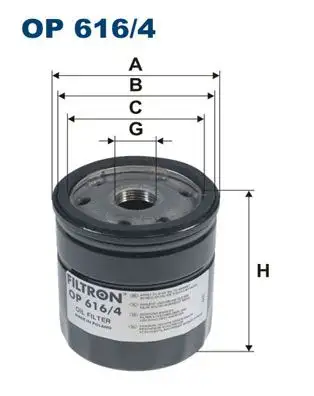 FILTRON OP616/4 Yağ Filtresi 03L115561A