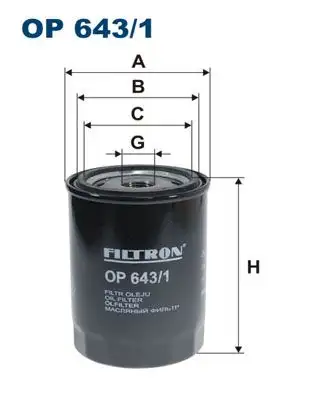 FILTRON OP643/1 Yağ Filtresi 7700850394