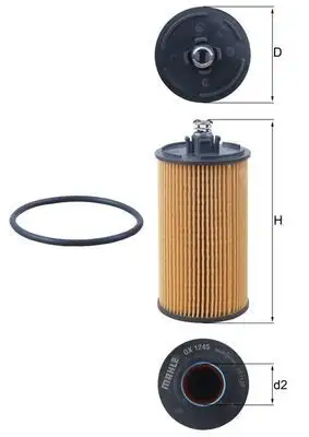 MAHLE OX1245D Yağ Filtresi 25195785