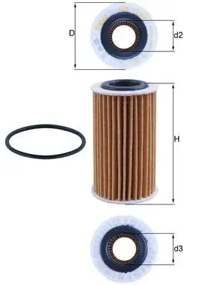 MAHLE OX1267D Yağ Filtresi