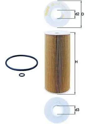 MAHLE OX143D Yağ Filtresi